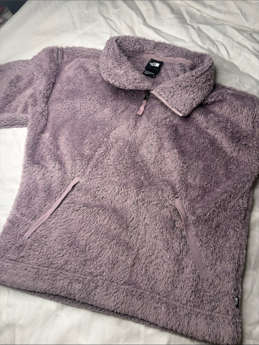 The North Face Women's Lavender Plush Half-Zip Pullover